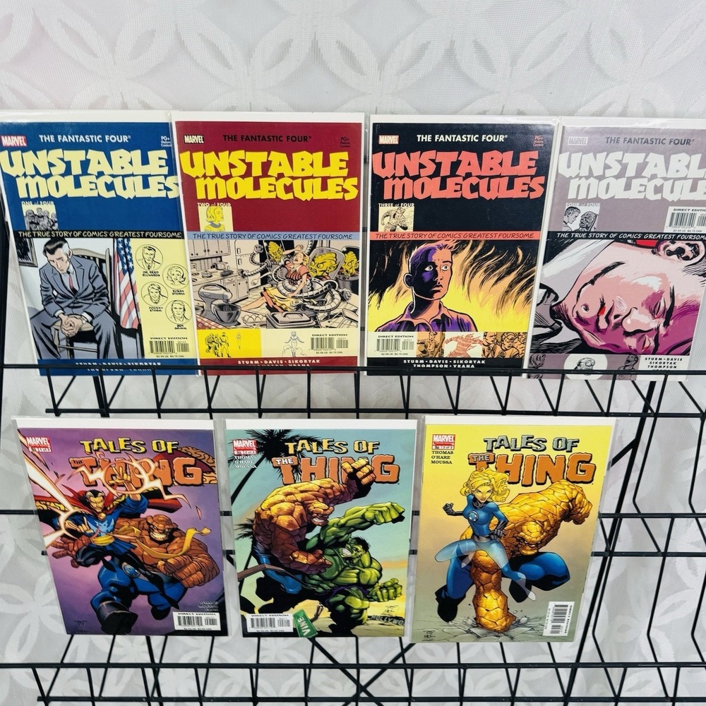 Fantastic Four Miniseries Lot Unstable Molecules 1-4 & Tales Of The Thing 1-3